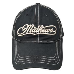 Mathews Advantage Archery Strapback Hat Black One Size Embroidered
